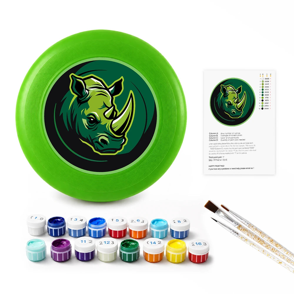 
Paint by Numbers - Frisbee | Green Rhino Emblem