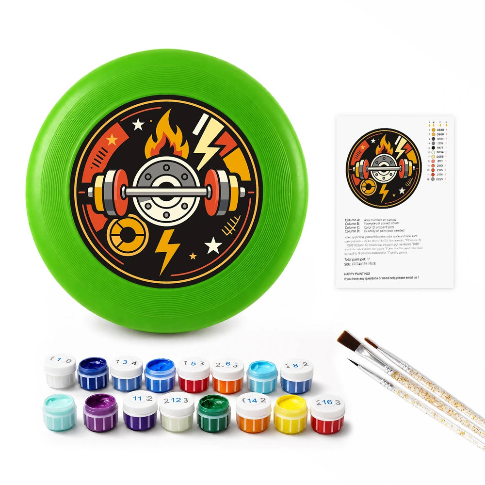 Paint by Numbers - Frisbee | Gym Badge