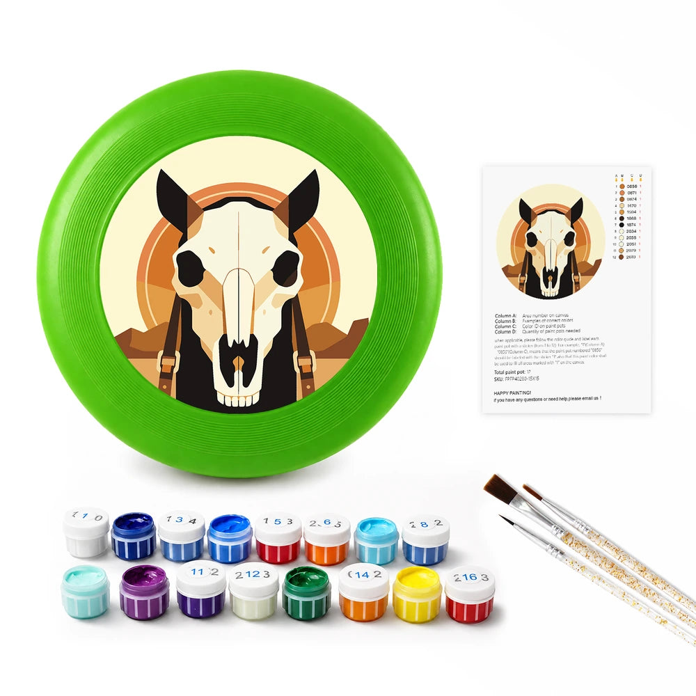
Paint by Numbers - Frisbee | Horse Skull