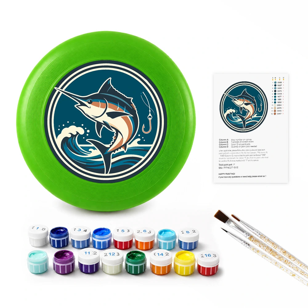 Paint by Numbers - Frisbee | Leaping Marlin