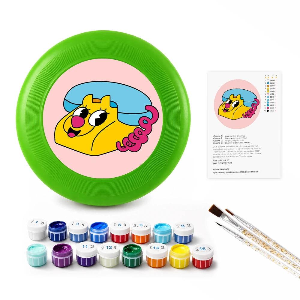 
Paint by Numbers - Frisbee | Leopard Retro Phone