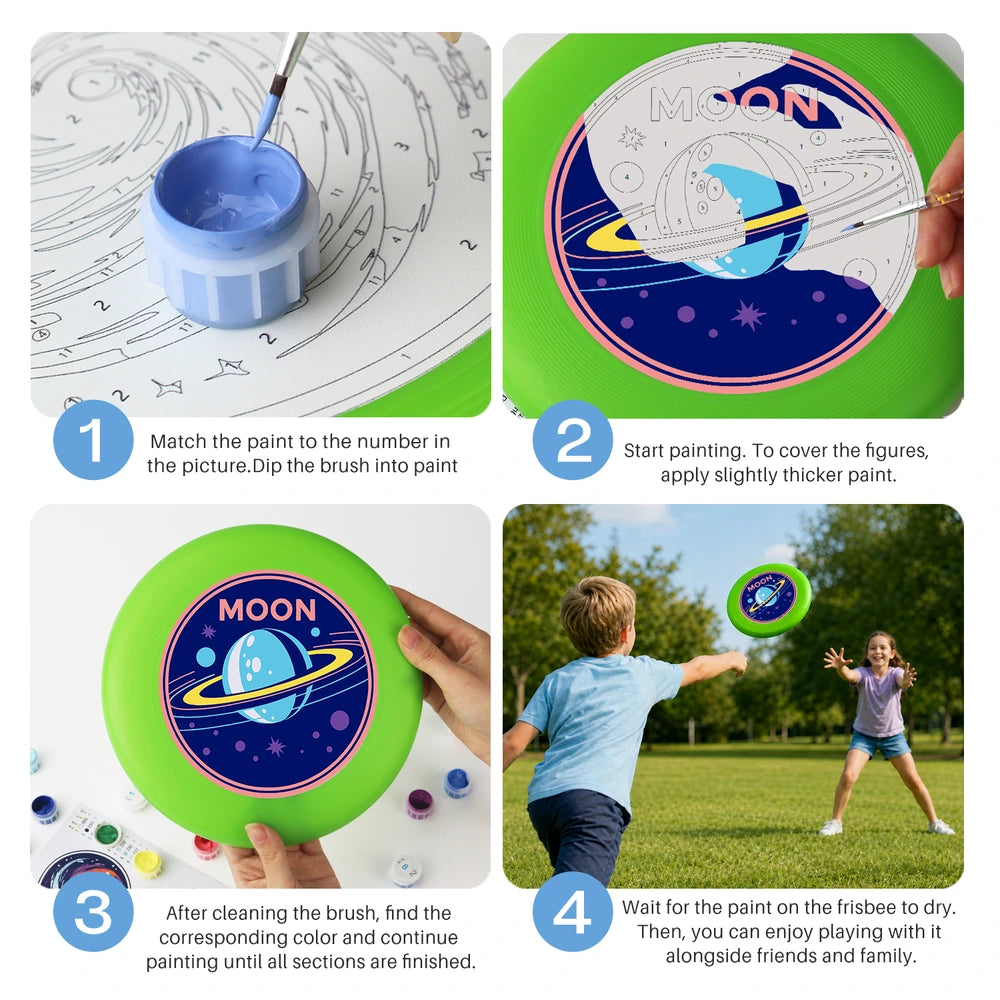 
Paint by Numbers - Frisbee | Moon Badge