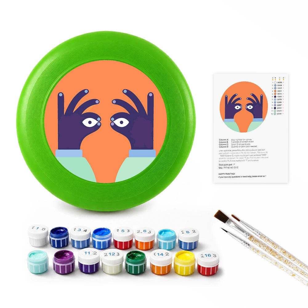 
Paint by Numbers - Frisbee | Peeking Eyes