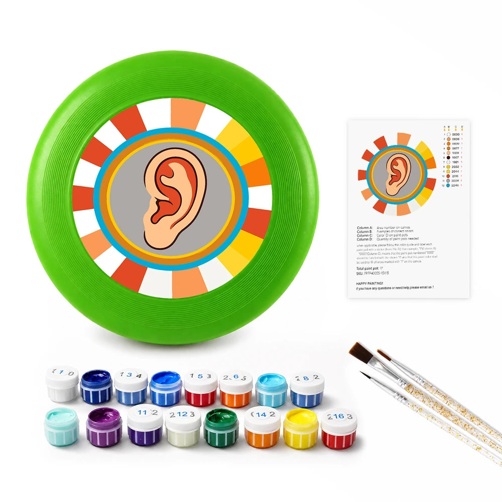 
Paint by Numbers - Frisbee | Pop Art Ear