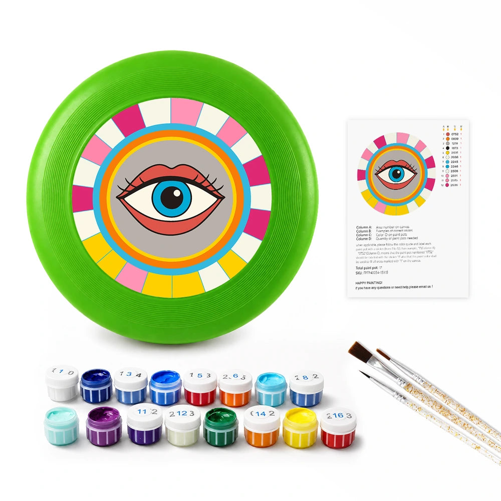 Paint by Numbers - Frisbee | Pop Art Eye