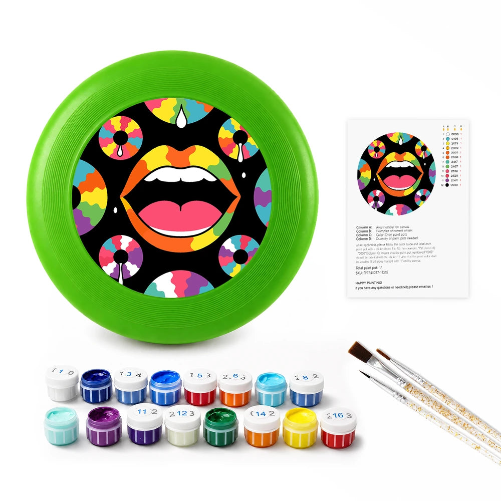 
Paint by Numbers - Frisbee | Pop Art Lips