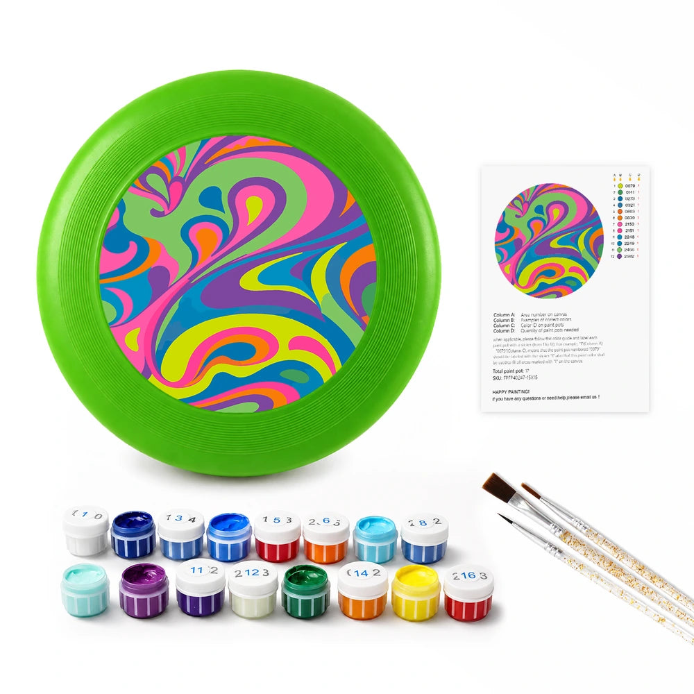 
Paint by Numbers - Frisbee | Psychedelic Swirl
