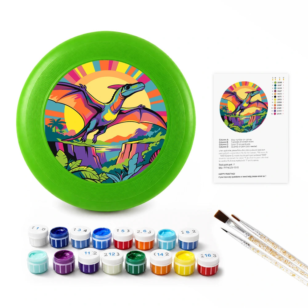 
Paint by Numbers - Frisbee | Pterodactyl in the Jungle