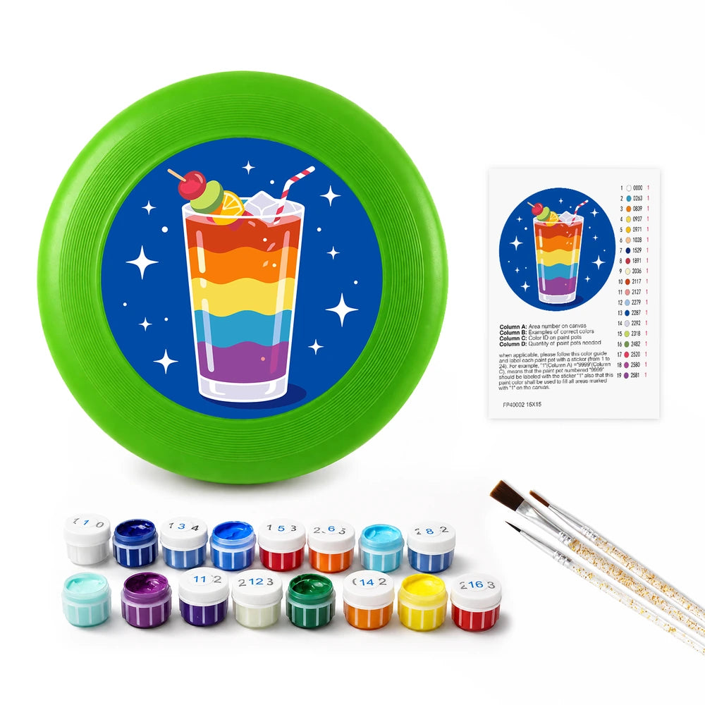 
Paint by Numbers - Frisbee | Rainbow Layer Drink