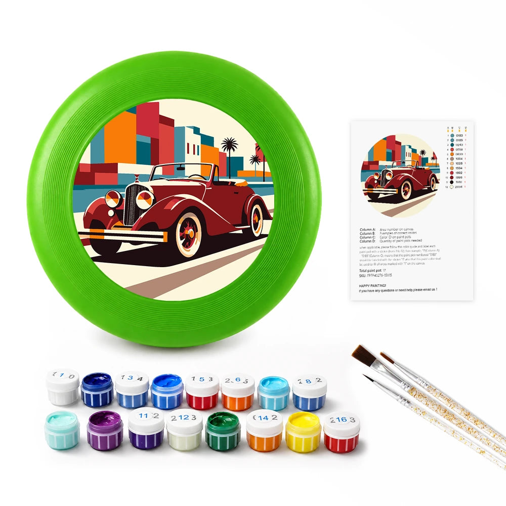 Paint by Numbers - Frisbee | Red Vintage Car