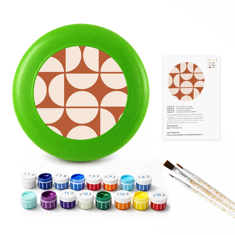 
Paint by Numbers - Frisbee | Retro Arch Pattern