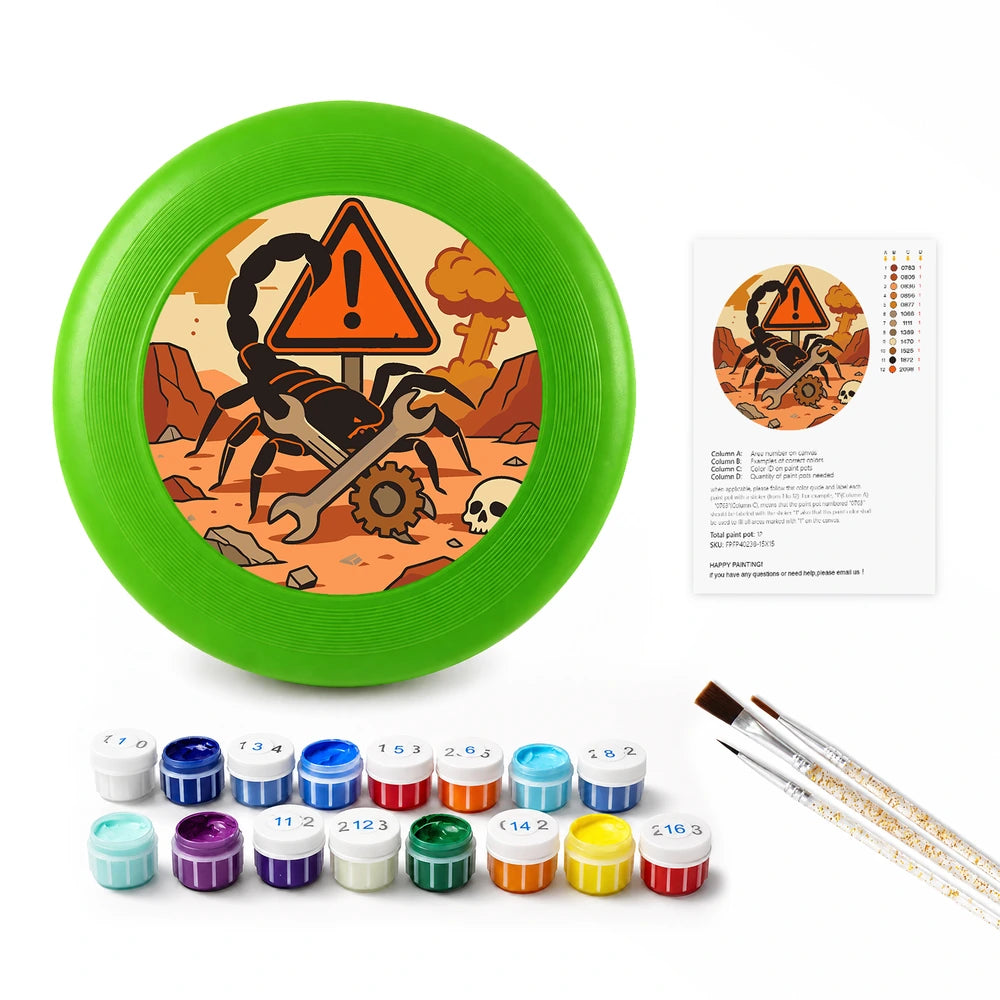 Paint by Numbers - Frisbee | Scorpion Warning Sign