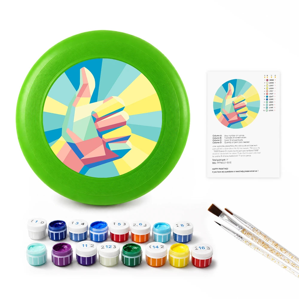 Paint by Numbers - Frisbee | Shaka Hand