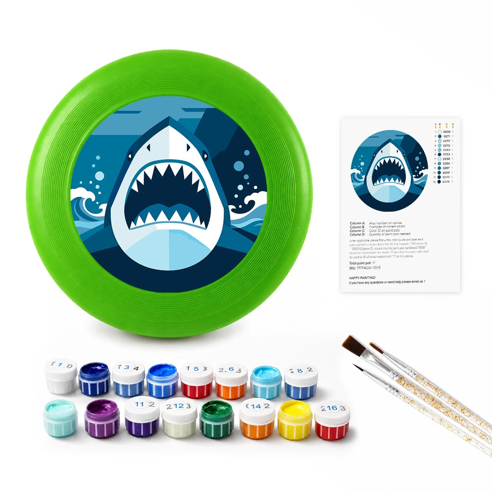 
Paint by Numbers - Frisbee | Shark in the Waves