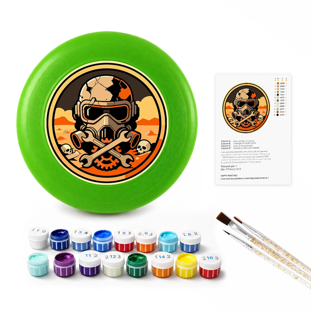 
Paint by Numbers - Frisbee | Skull Pilot Crest