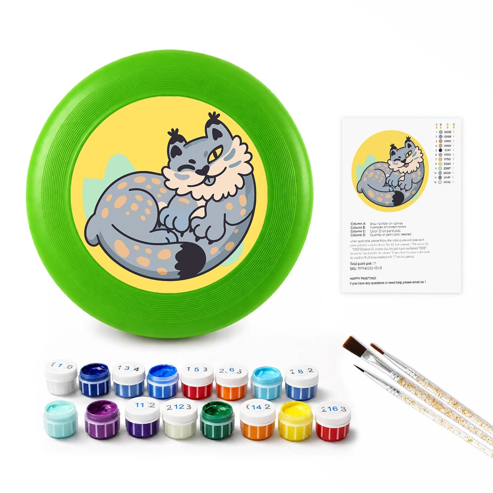 
Paint by Numbers - Frisbee | Sleeping Grey Cat