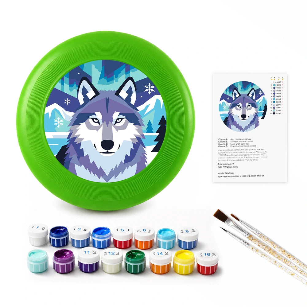 Paint by Numbers - Frisbee | Snow Wolf