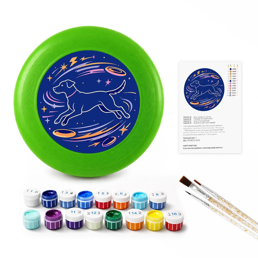 
Paint by Numbers - Frisbee | Space Dog Constellation