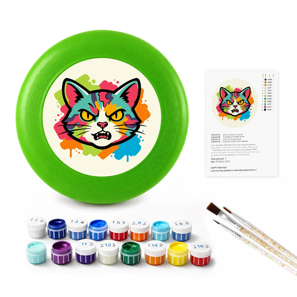 Paint by Numbers - Frisbee | Splash Art Cat