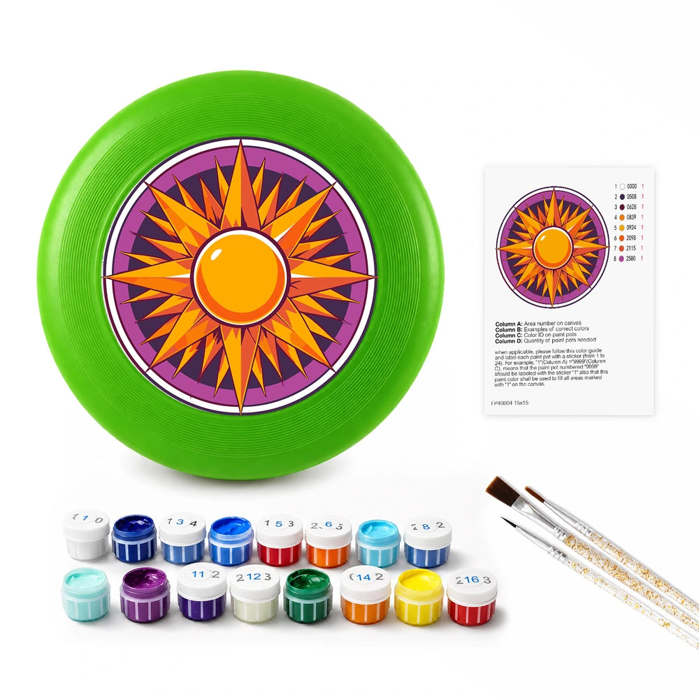
Paint by Numbers - Frisbee | Sun Mandala