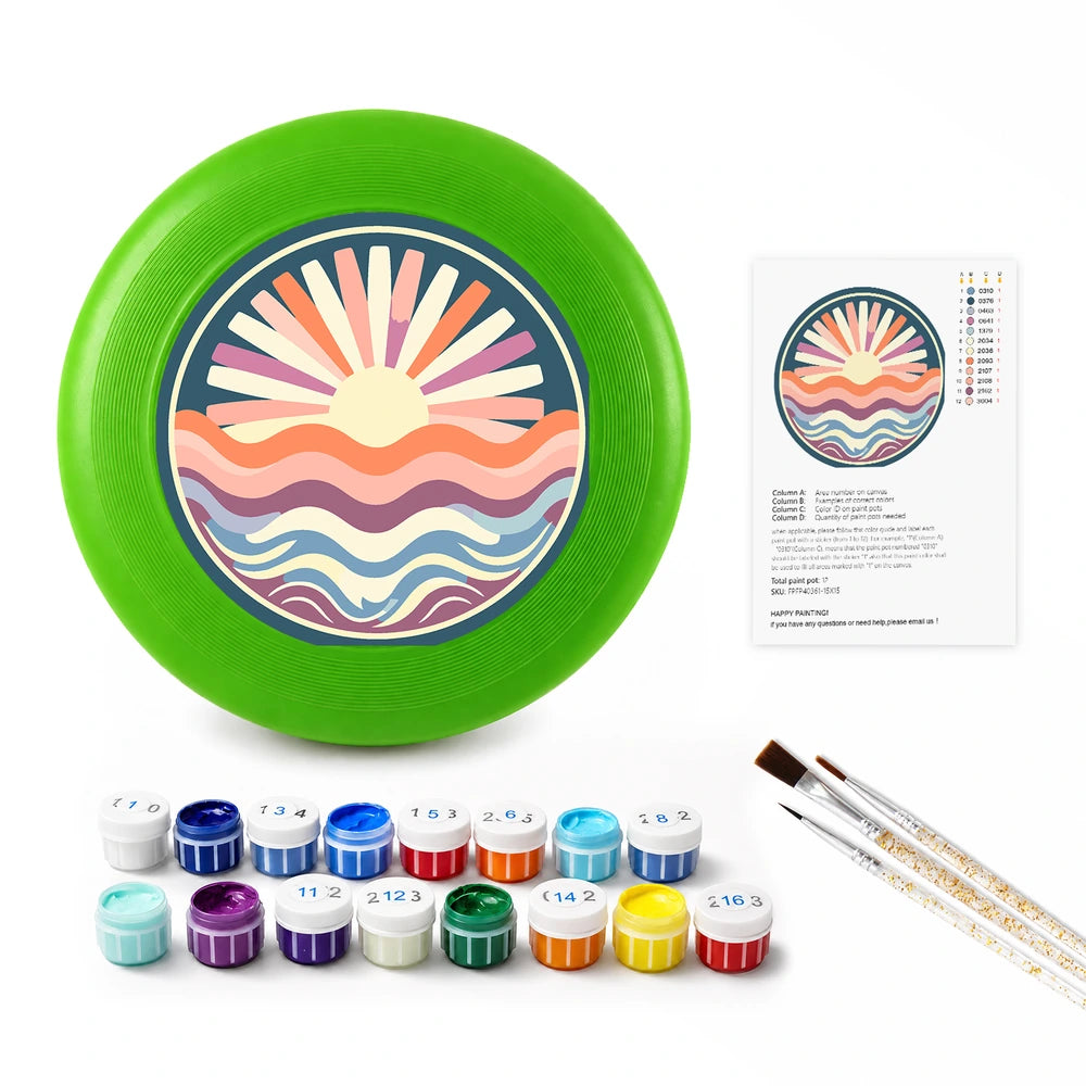 Paint by Numbers - Frisbee | Sunrise over the Waves