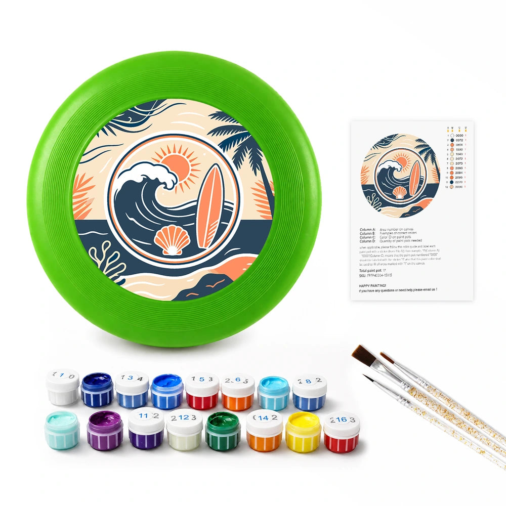 Paint by Numbers - Frisbee | Surf and Sun