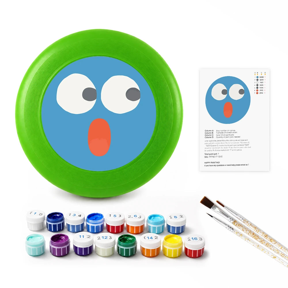 
Paint by Numbers - Frisbee | Surprised Blue Face