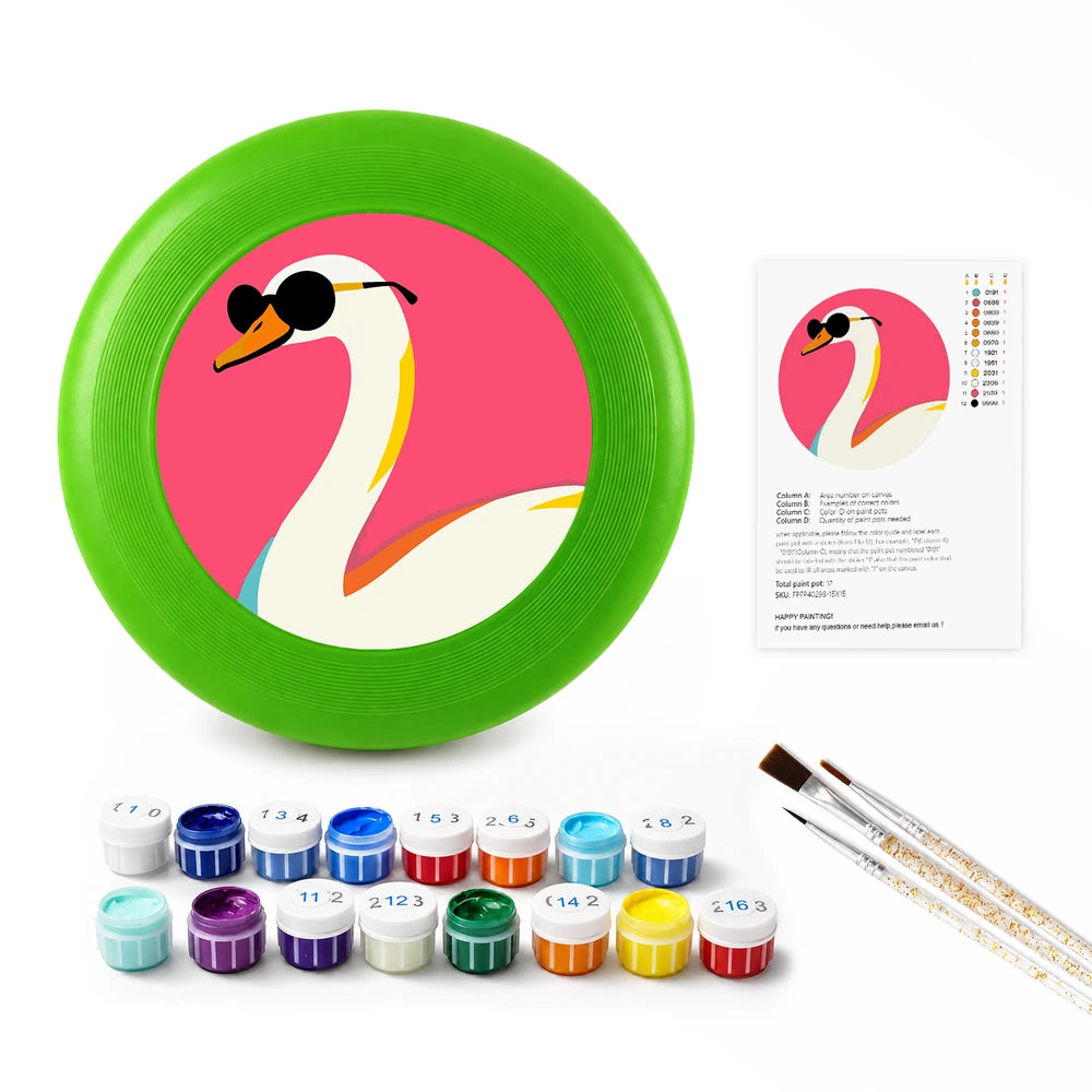 
Paint by Numbers - Frisbee | Swan in Sunglasses