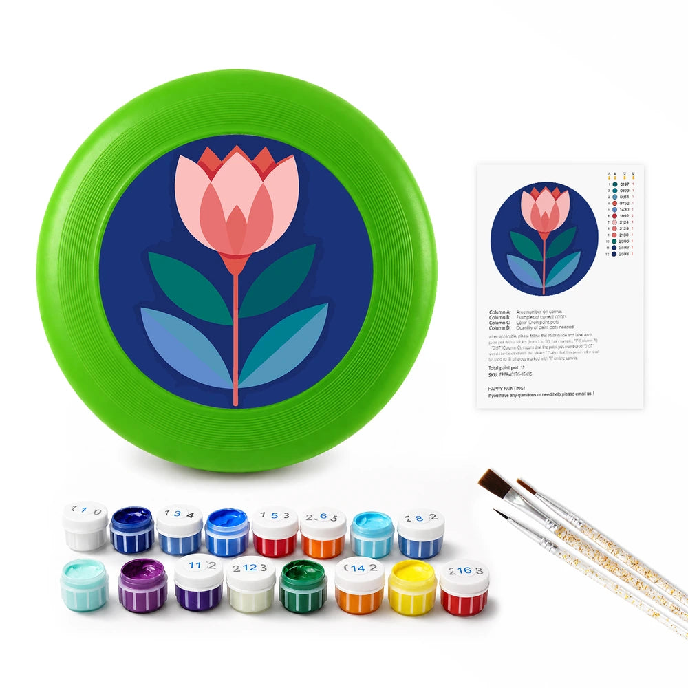 
Paint by Numbers - Frisbee | Tulip on Navy