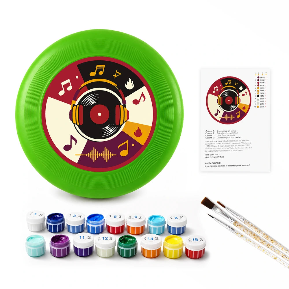 
Paint by Numbers - Frisbee | Vinyl and Music Notes