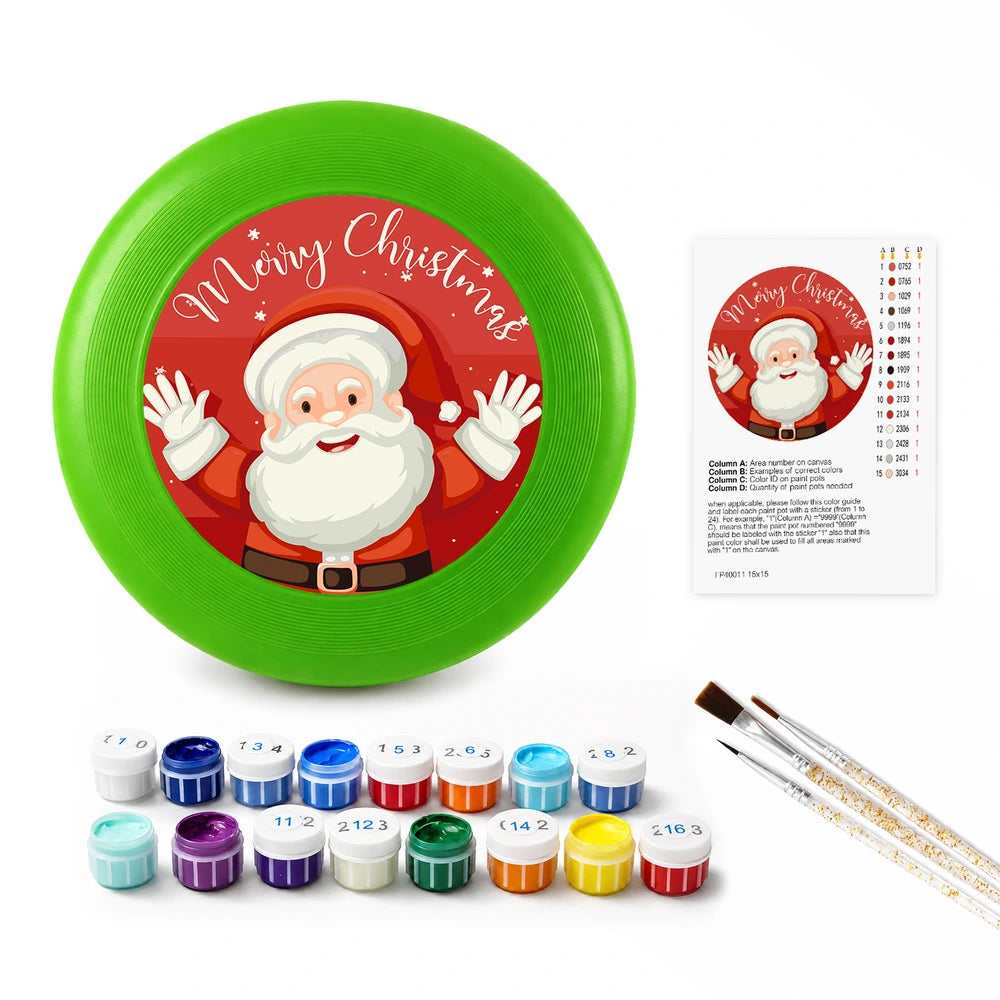 
Paint by Numbers - Frisbee | Waving Santa Greeting