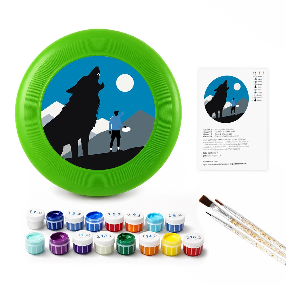 
Paint by Numbers - Frisbee | Wolf and the Hiker