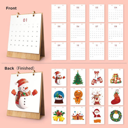 Paint by Numbers - 2026 Desk Calendar - Christmas Cheer