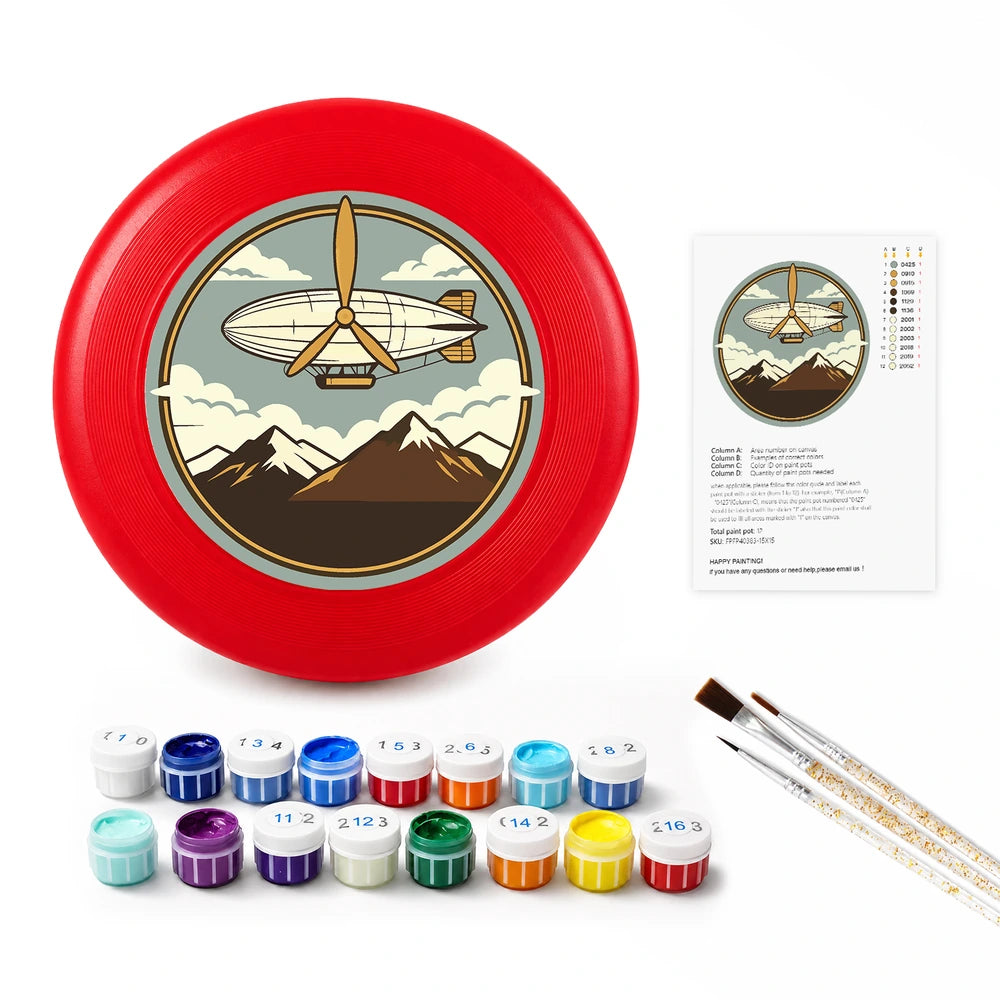 
Paint by Numbers - Frisbee | Airship over the Mountains