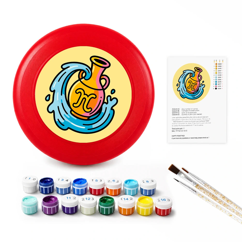 
Paint by Numbers - Frisbee | Aquarius Sign