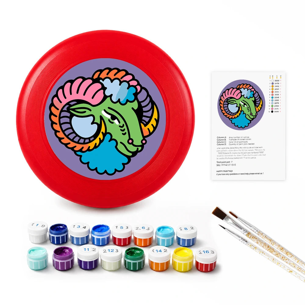 Paint by Numbers - Frisbee | Aries Ram Sign