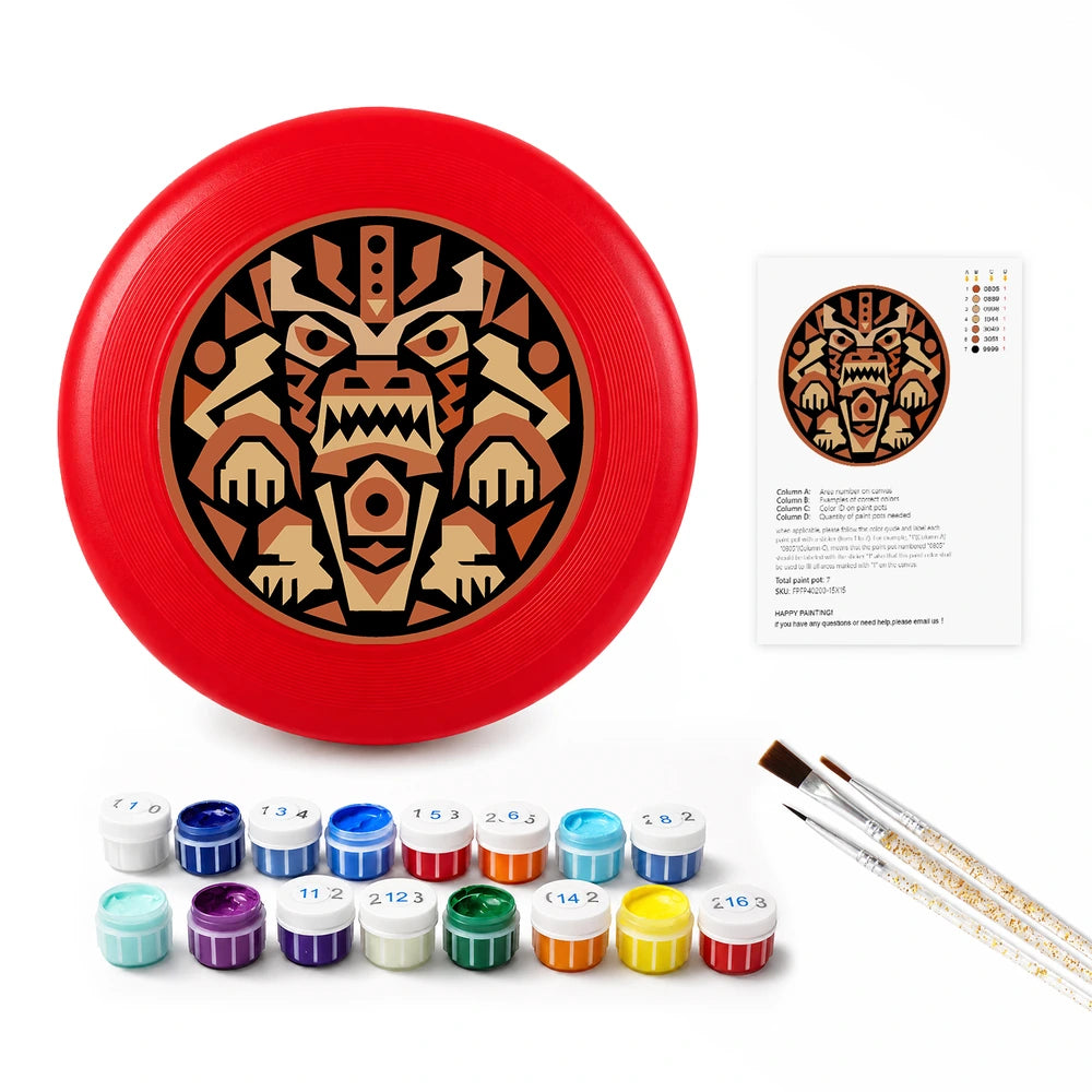 Paint by Numbers - Frisbee | Aztec Tiger
