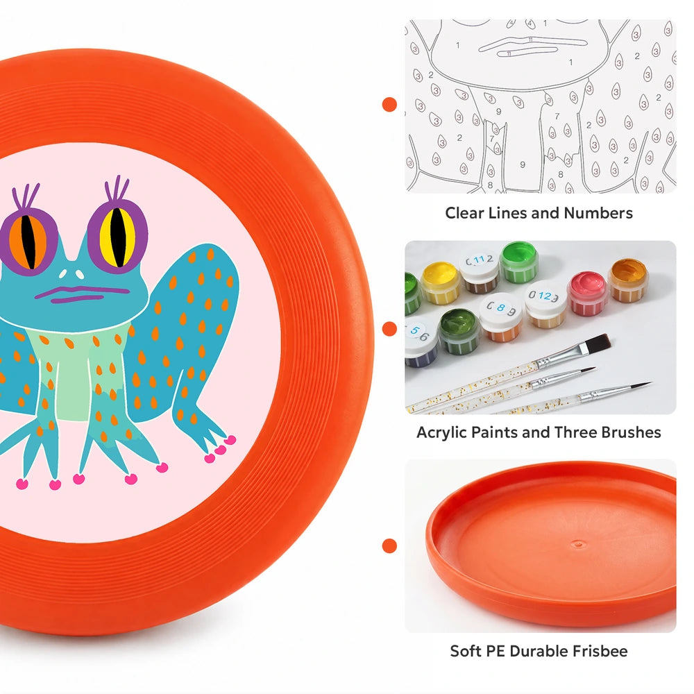
Paint by Numbers - Frisbee | Big Eyed Frog