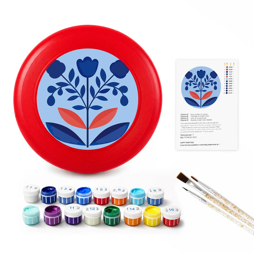 
Paint by Numbers - Frisbee | Blue Folk Flowers