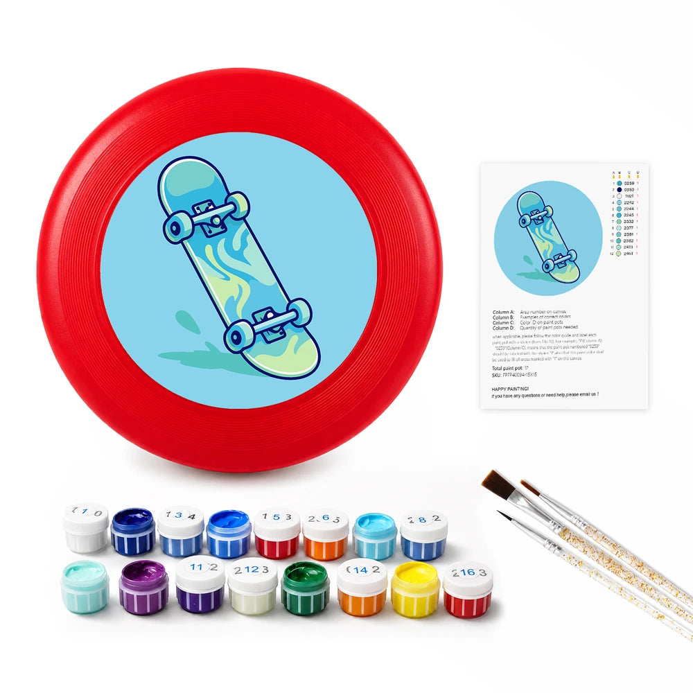 
Paint by Numbers - Frisbee | Blue Skateboard