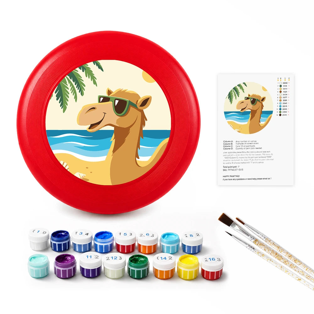 
Paint by Numbers - Frisbee | Camel on the Beach
