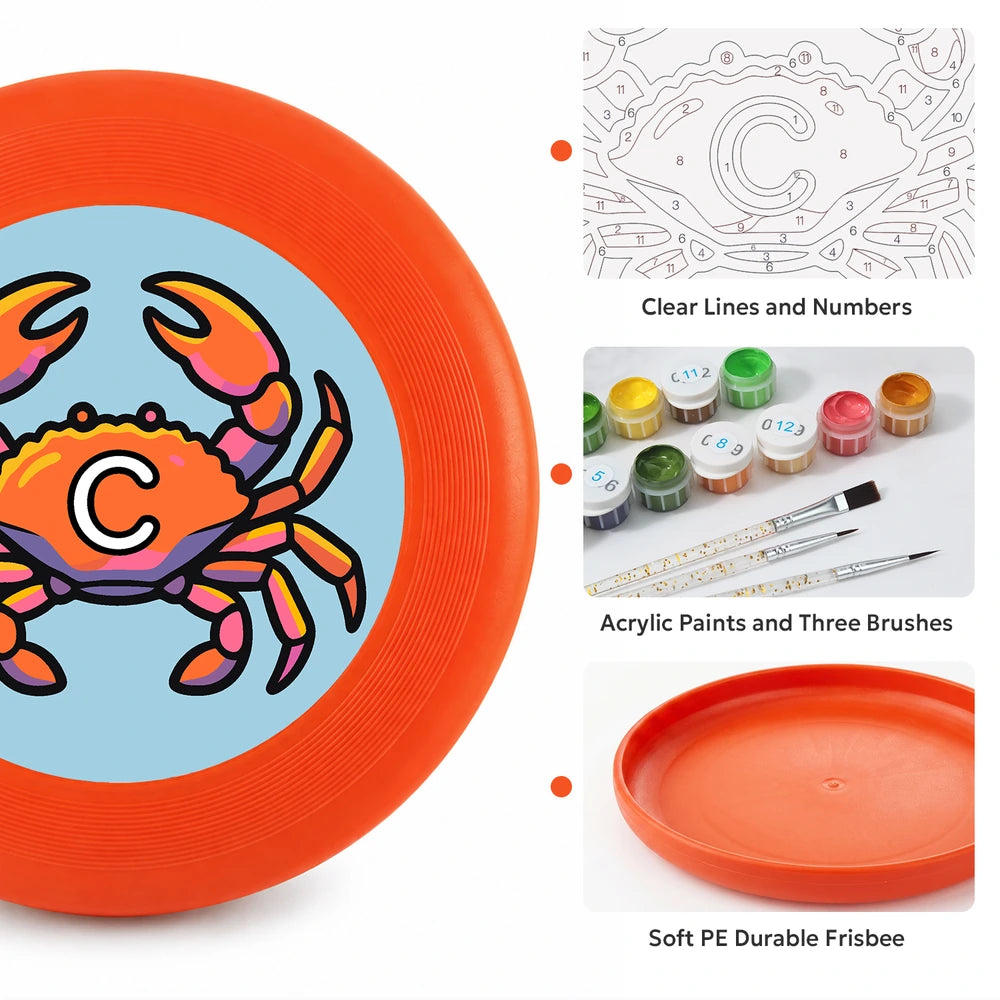 
Paint by Numbers - Frisbee | Cancer Crab Sign