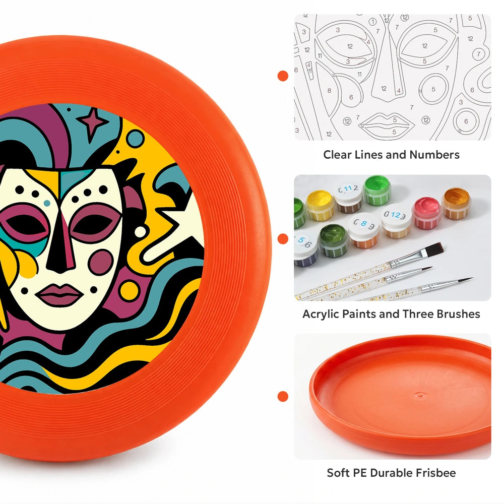 
Paint by Numbers - Frisbee | Carnival Mask