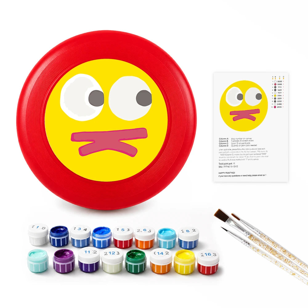 Paint by Numbers - Frisbee | Cheeky Yellow Face