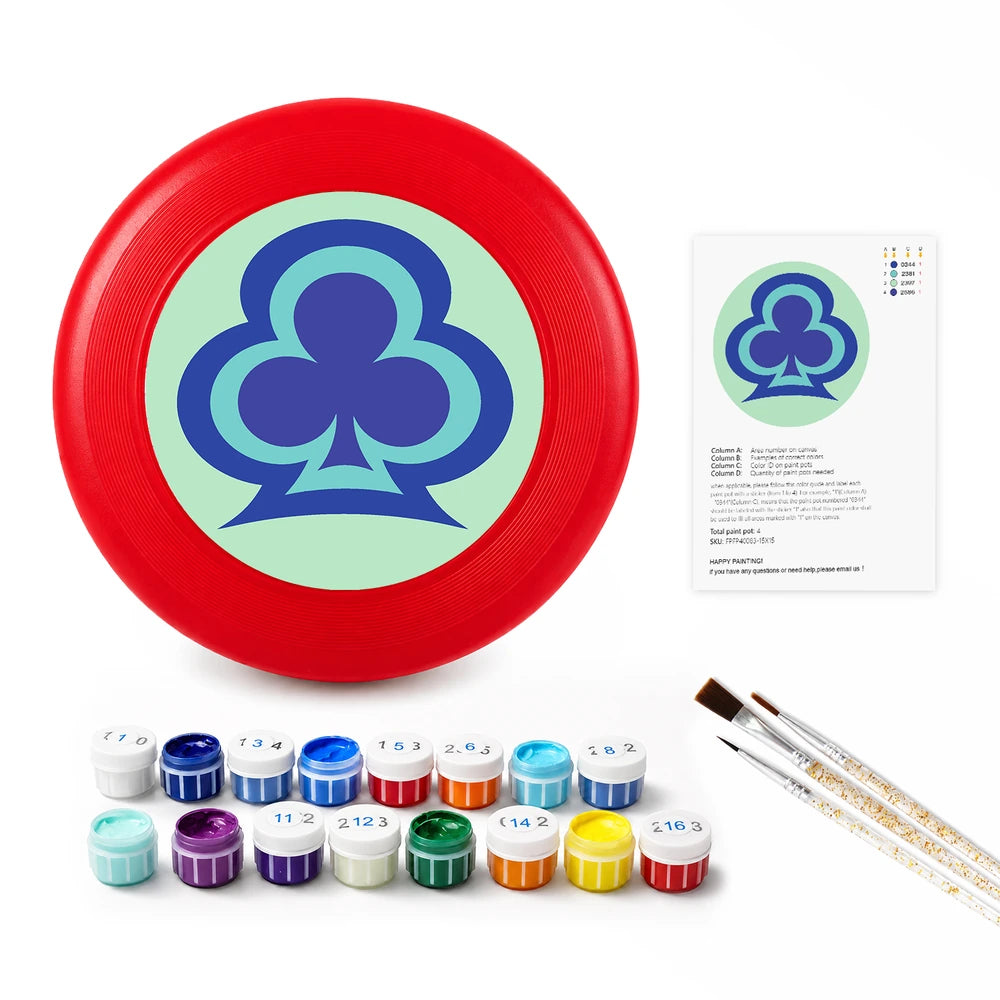 
Paint by Numbers - Frisbee | Clover Symbol