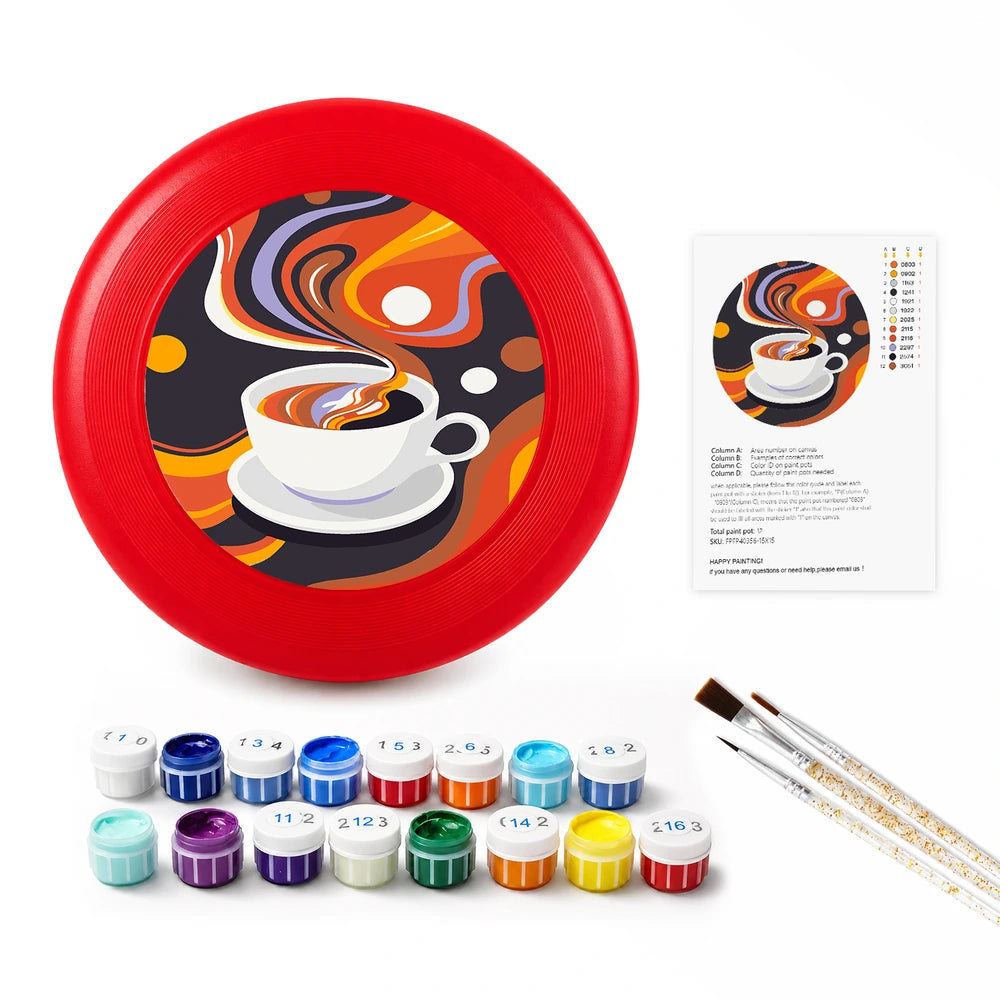 
Paint by Numbers - Frisbee | Coffee Swirl