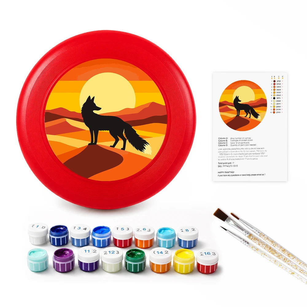 
Paint by Numbers - Frisbee | Coyote in the Desert