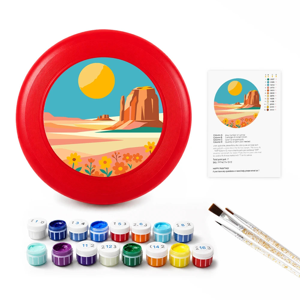 Paint by Numbers - Frisbee | Desert Mesa