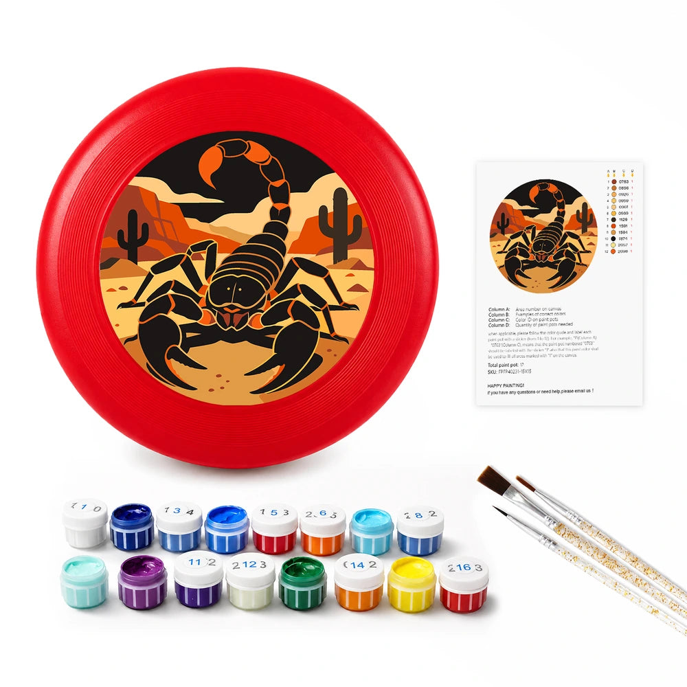 
Paint by Numbers - Frisbee | Desert Scorpion