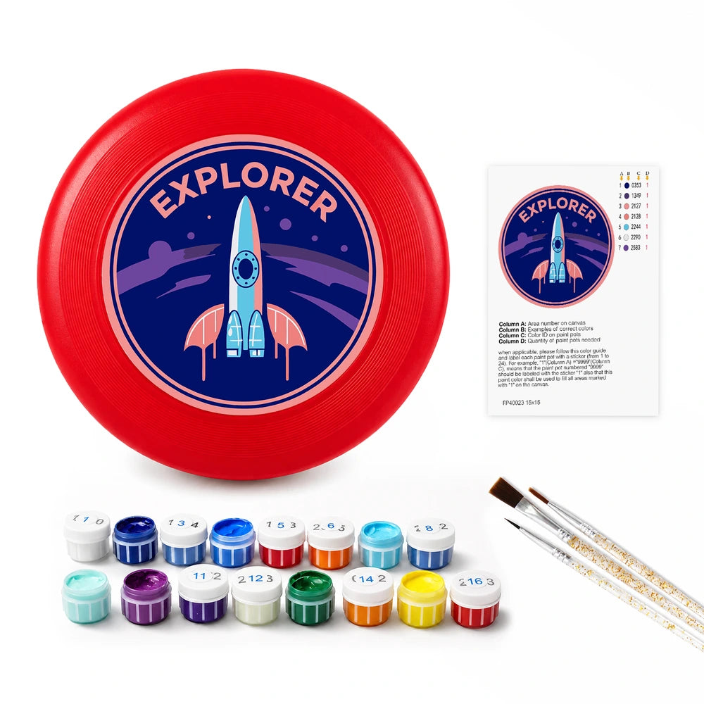 
Paint by Numbers - Frisbee | Explorer Rocket Badge